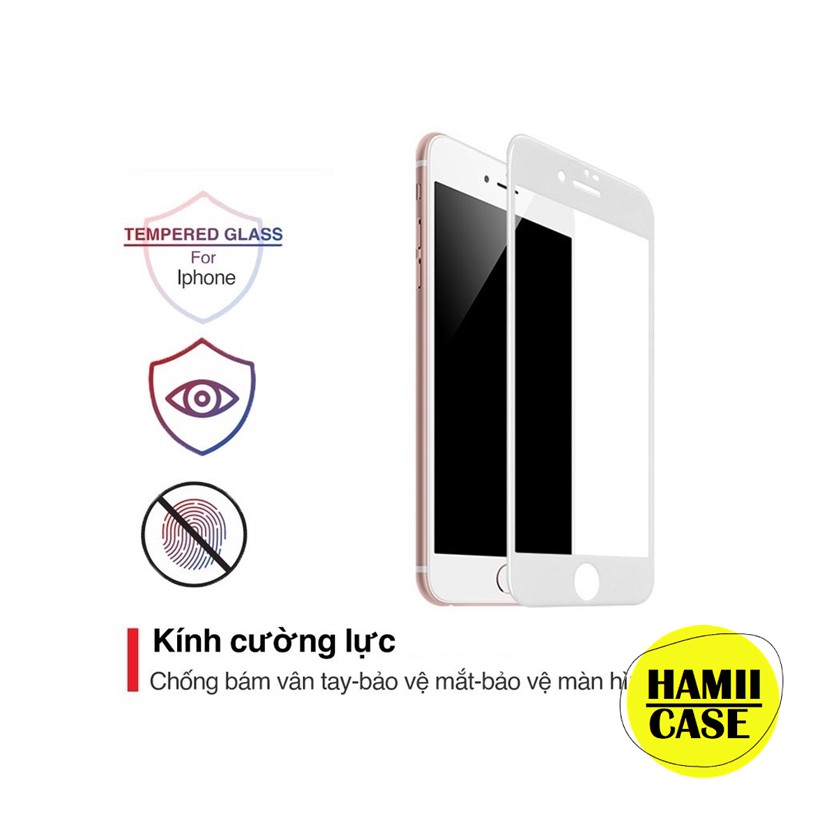 Kính cường lực iphone 10D Full Màn 5/5s/6/6s/6plus/7/7plus/8/8plus/plus/x/xr/xs/11/12/pro/max