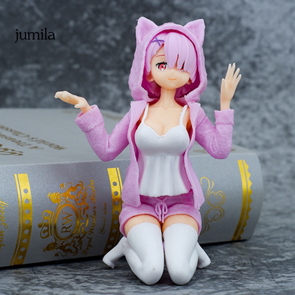 [JU] Mô Hình Nhân Vật Anime Rem Nhiều Màu Đầu Gối Để Sưu Tầm Tư Thế Hobby