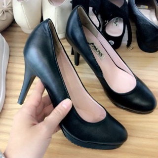 Giầy đế đúp 9cm .da thật .0131-098 size 33–> 39