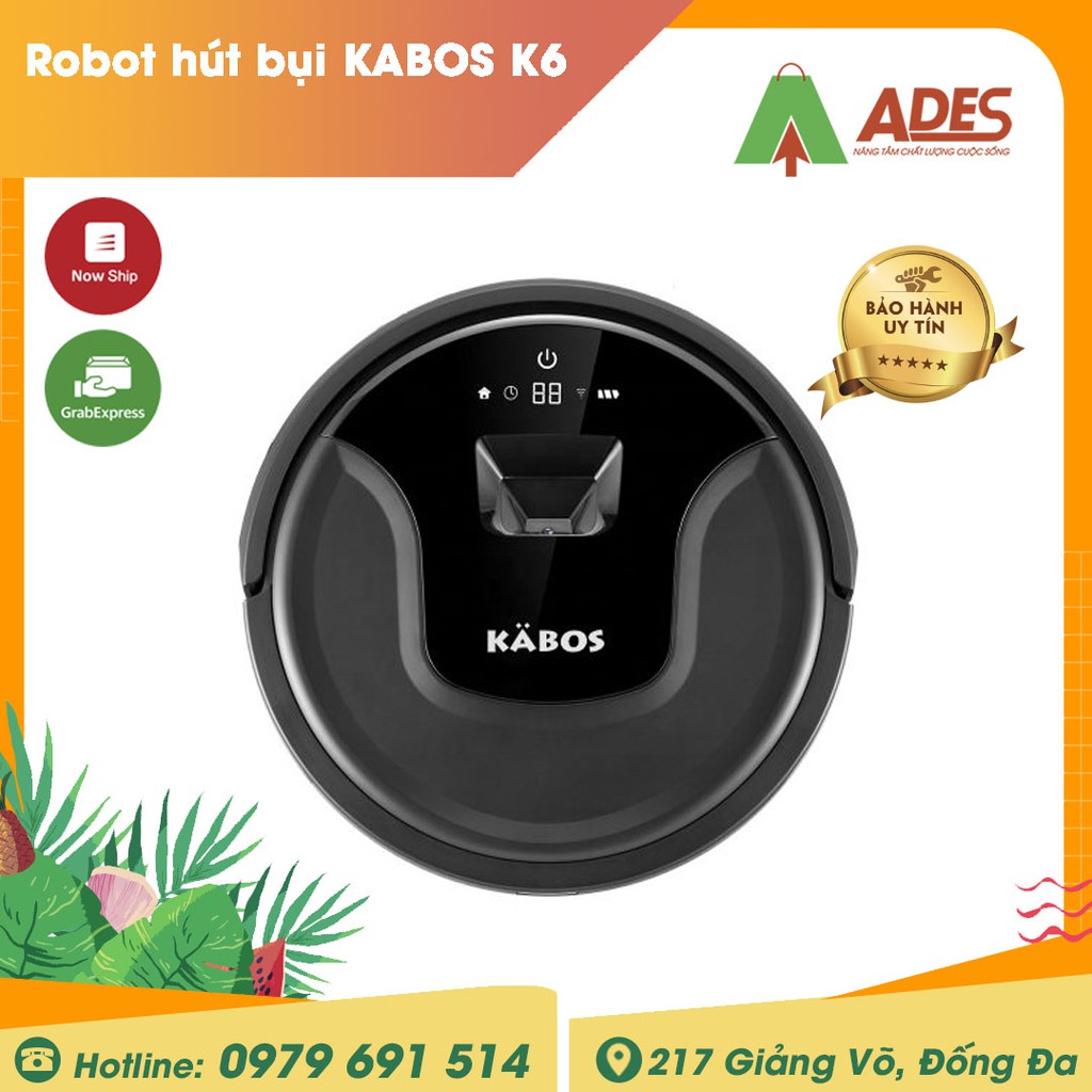 [Mã 154ELSALE2 giảm 7% đơn 300K] HÀNG CHÍNH HÃNG | Robot hút bụi KABOS K6