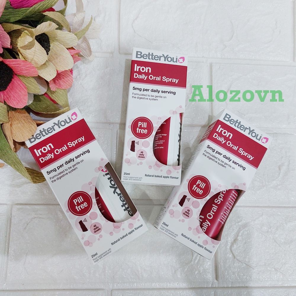 Sắt dạng xịt Better You Iron Daily Oral Spray cho bé từ 1 tuổi