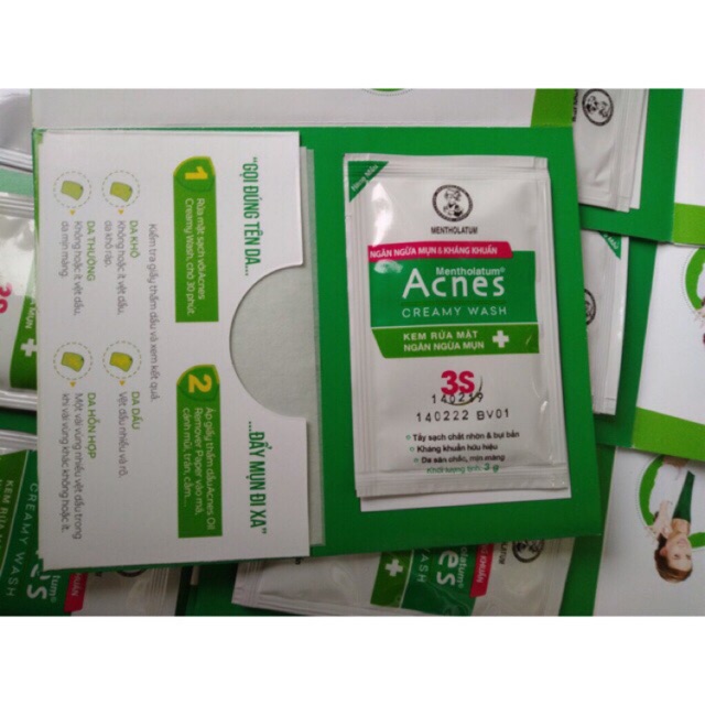 SỮA RỬA MẶT ACNES - Gói dùng thử 3g