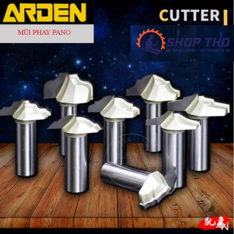 Mũi phay CNC pano cửa  ARDEN  1821, 1822, 1826, 1838