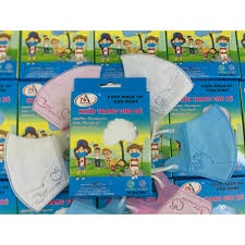 Combo 05 Hộp 50 cái khẩu trang trẻ em 5D mask kháng khuẩn Famapro Nam Anh MÀU HỒNG - cho bé  tuổi