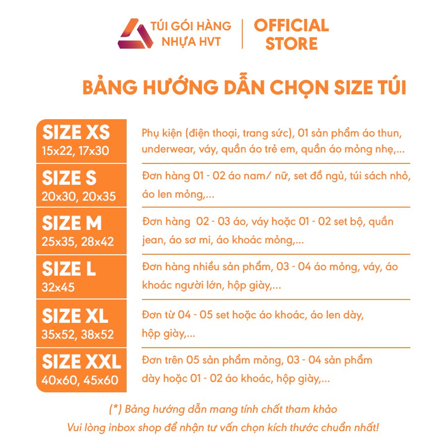 Túi gói hàng , túi đóng hàng có băng keo dính sẵn NHỰA HVT size 25*35 màu đen