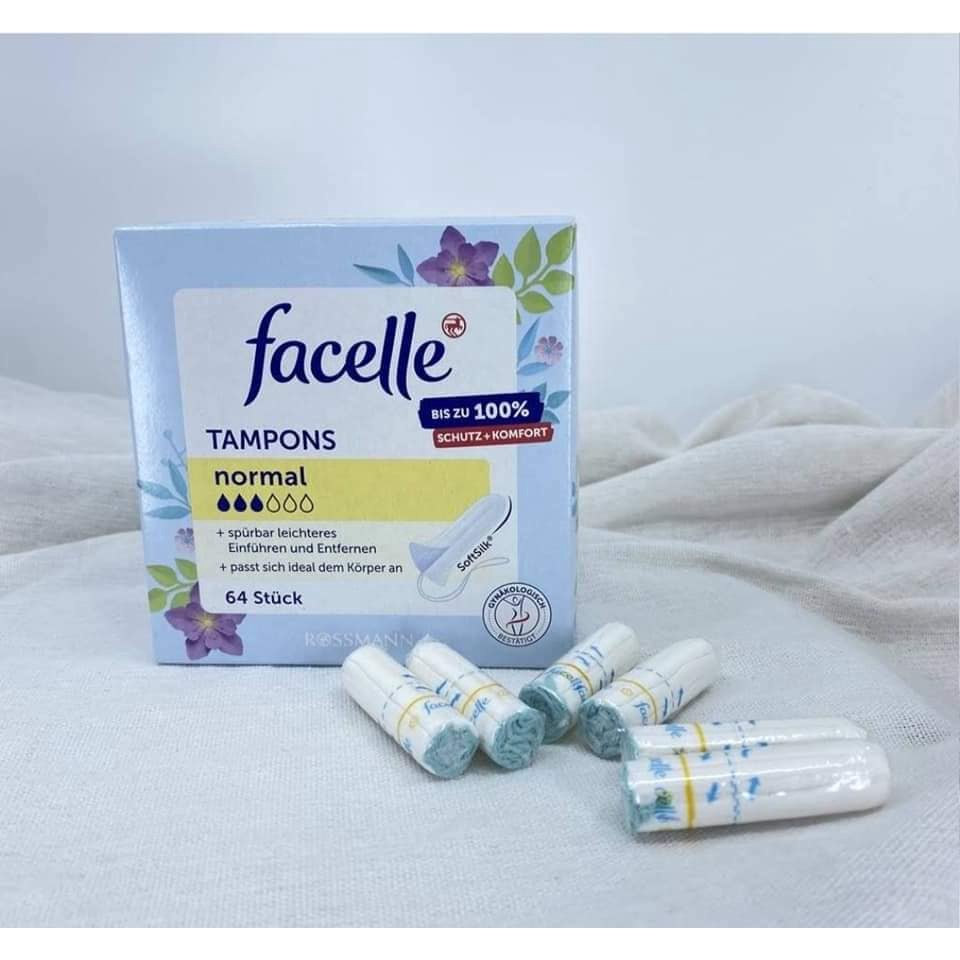 Băng vệ sinh Tampon Facelle 64 miếng mẫu mới nhất