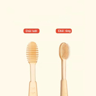 Bàn chải rơ lưỡi silicon cho bé( set 2 chiếc)