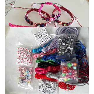 Bộ kít 20met dây tim , 120gam hạt nhựa đan vòng tay