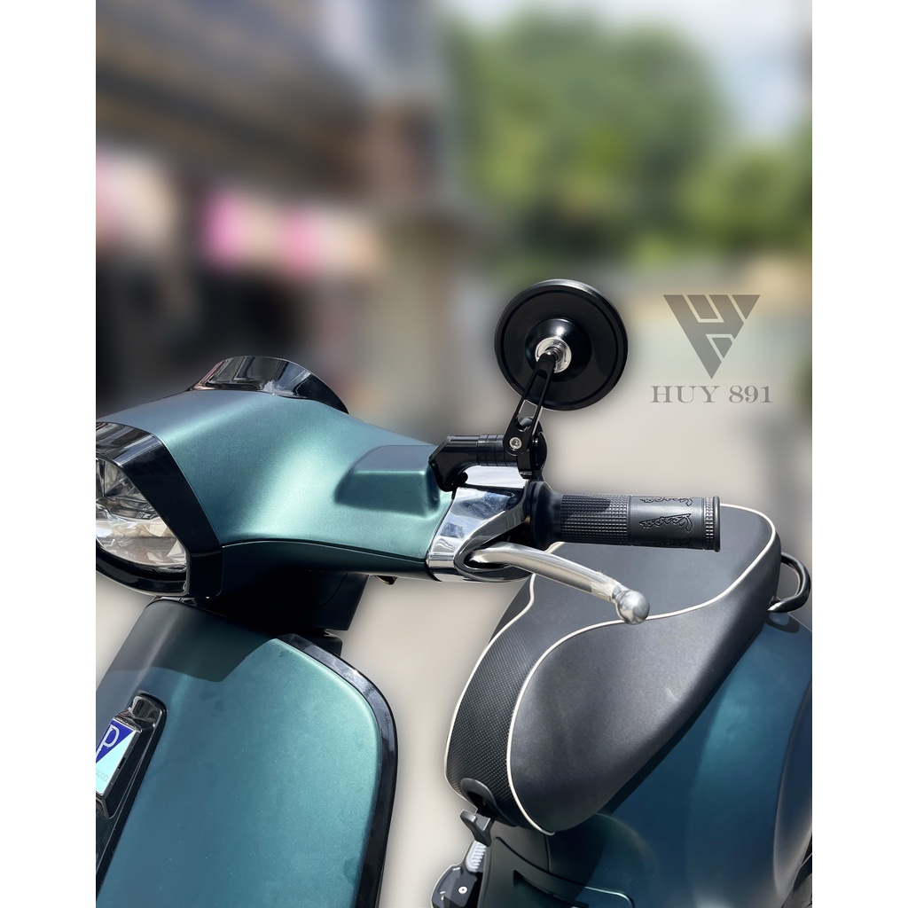 Kính tròn nhôm CNC cho xe Vespa Honda Yamaha