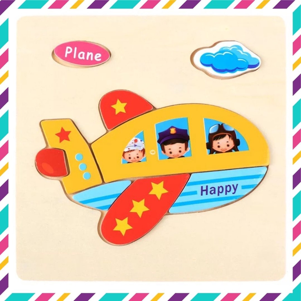 Đồ chơi ghép hình cho bé, tranh ghép gỗ 3D nhiều mẫu đồ chơi thông minh cho bé