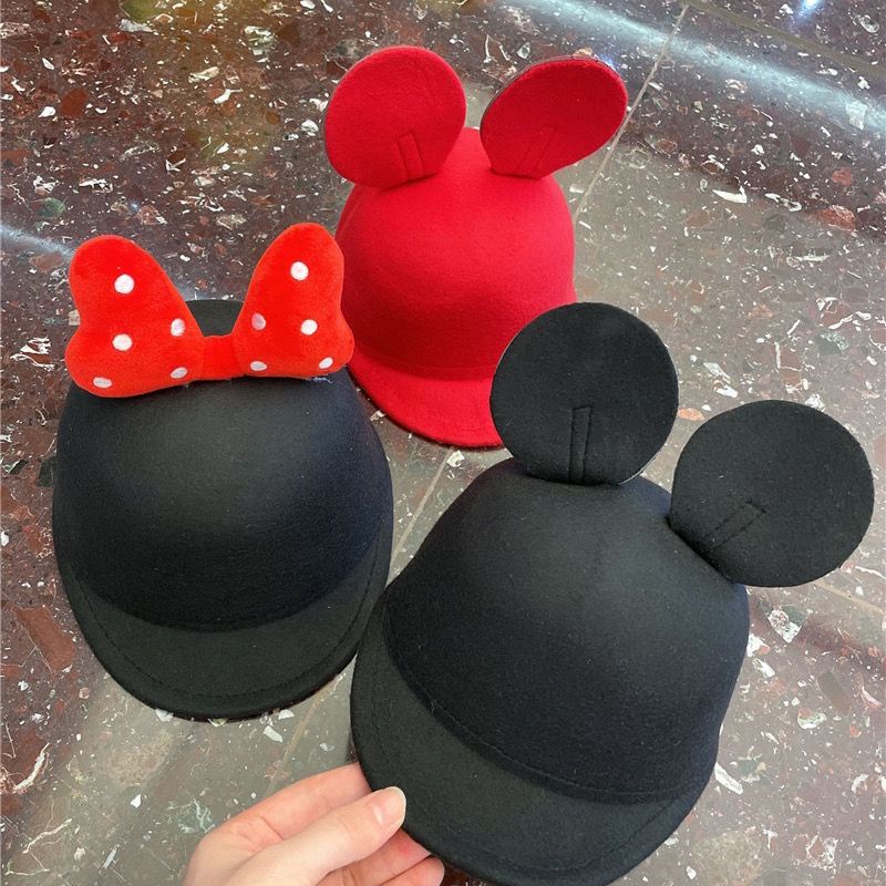 Mũ Len Đính Tai Chuột Mickey Dễ Thương Cho Bé 8 Tháng Đến 10 Tuổi