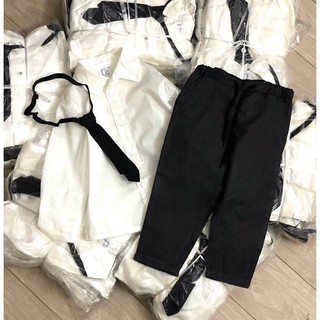 Set bộ công tử hàng organic xuất dư cho bé trai