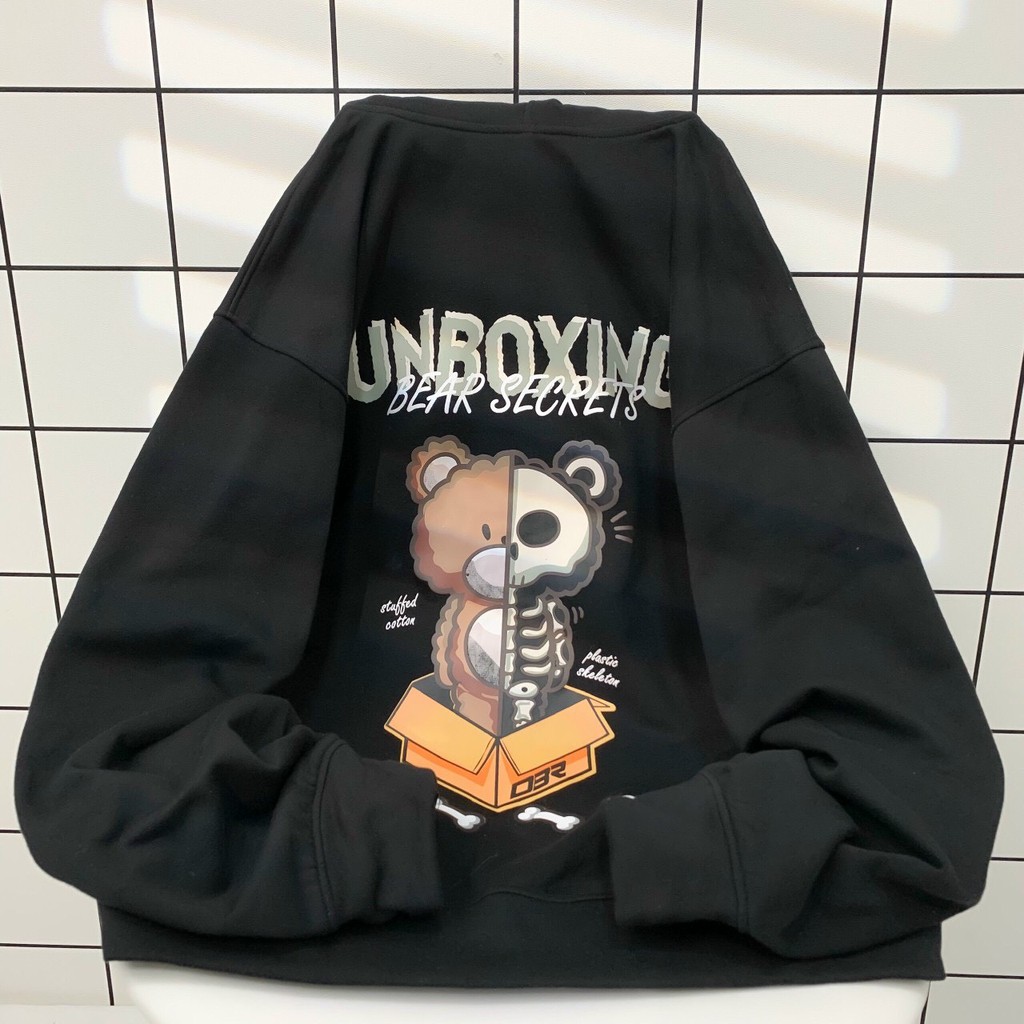 Áo khoác nỉ dây kéo MISSOUT form rộng unisex - SHOP MAYLAN