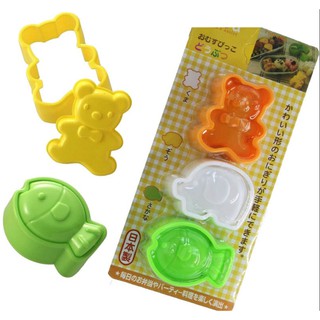 3 Khuôn bento Cá gấu voi