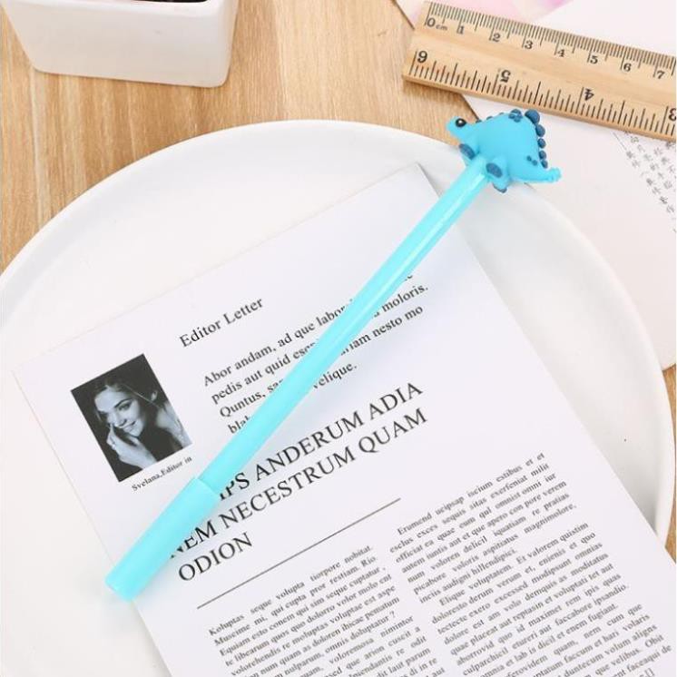 Bút Gel Nước Mực Đen KHỦNG LONG Nhiều Màu H16