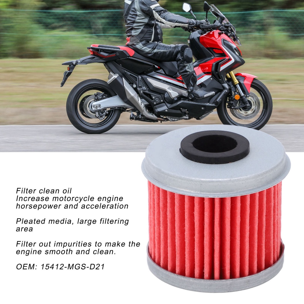 Bộ lọc dầu truyền động cơ 15412-MGS-D21 Thay thế cho XADV750 NC750 S DCT SXS1000 Winter064