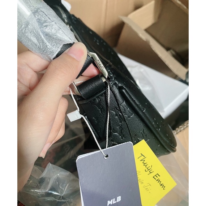 Túi xách MLB quai kẹp nách da mềm size 23 - hàng chuẩn 1:1 full Code
