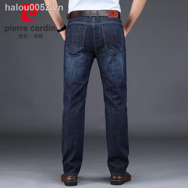 PIERRE CARDIN Quần Jeans Dài Lưng Cao Phong Cách Công Sở Thời Trang Cho Nam