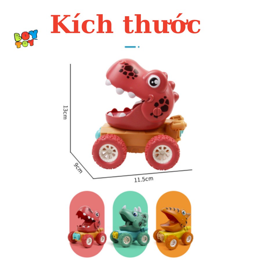 Xe ô tô địa hình khủng long Dinosaur quán tính chạy đà cho bé nhiều màu sắc,chạy rất xa, bền bỉ