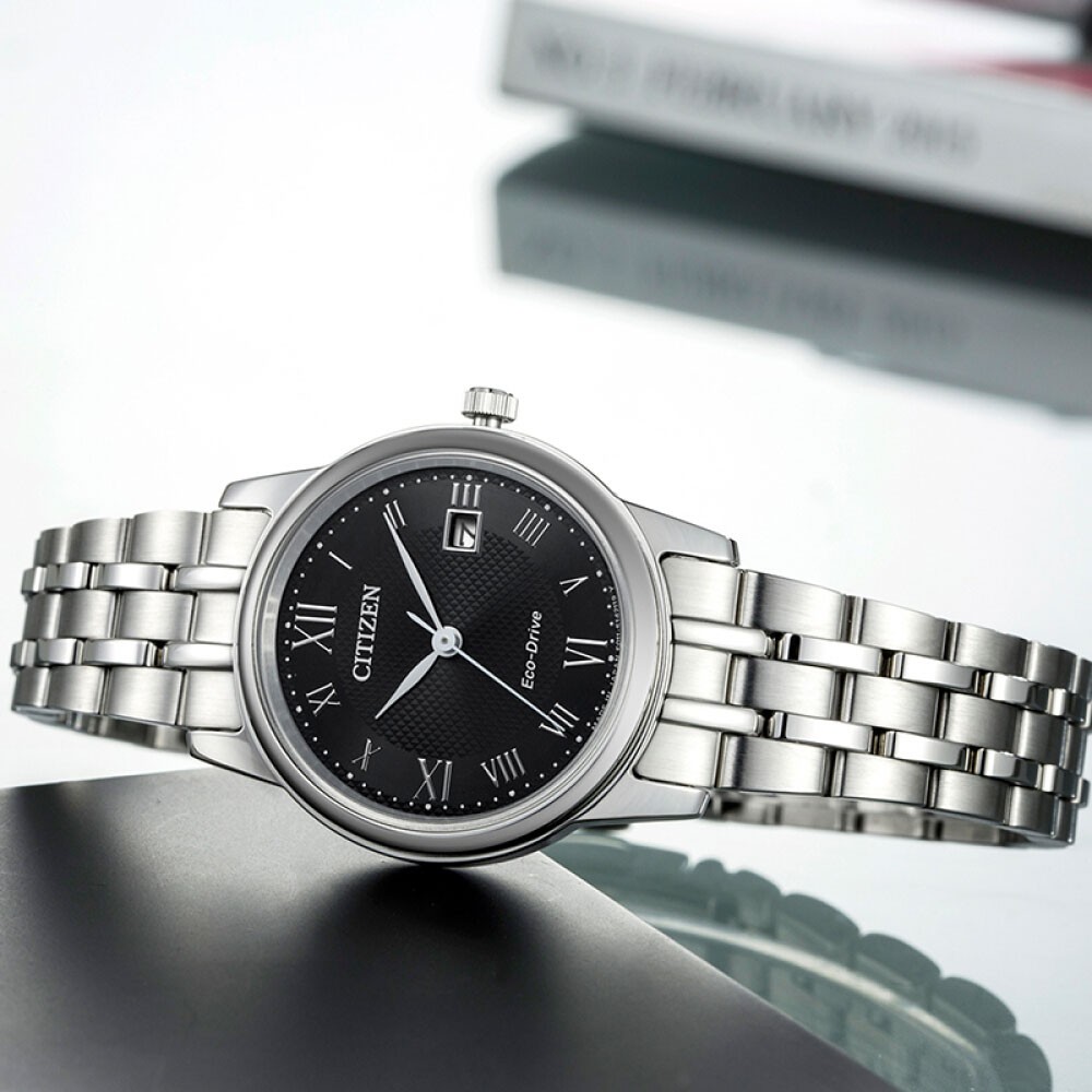 Đồng Hồ Nữ Citizen Dây Thép Không Gỉ EW2310-59E - Mặt Đen (Sapphire)