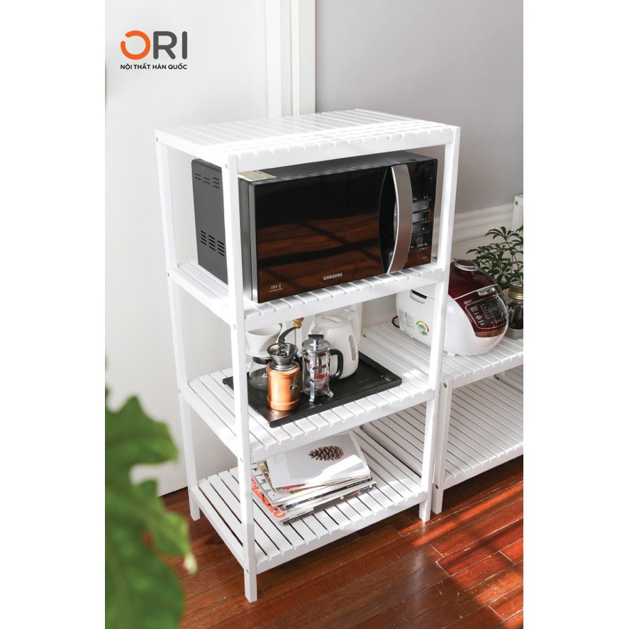 KỆ LÒ VI SÓNG - KỆ BẾP BẰNG GỖ 4 TẦNG - OVEN RACK 4F