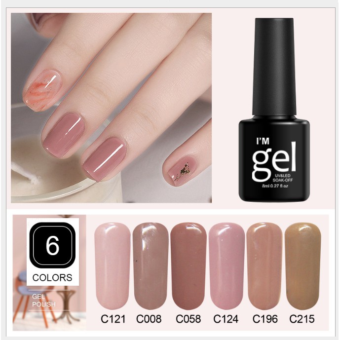 Sơn móng tay gel TONE MÀU HỒNG - Loại cao cấp I'm Gel 8ml