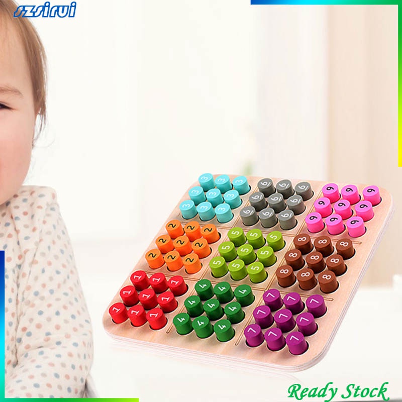Bảng Trò Chơi Sudoku Bằng Gỗ Có Số Giáo Dục Cho Bé