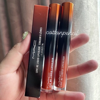 Son Kem MAC love me liquid lipcolour Màu 487 My Lips Are Insured Cam cháy pha đất