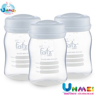 Bộ 3 bình trữ sữa mẹ 150ml fatzbaby fb0120n