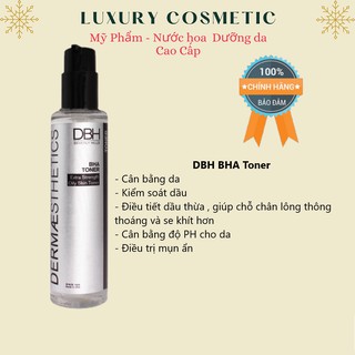 Nước cân bằng cho da dầu mụn DBH BHA Toner (177ml)