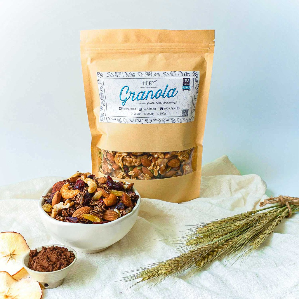 [Mã 267FMCGSALE giảm 8% đơn 500K] Granola Choco Ăn Kiêng HeBe Không Đường - Ngũ Cốc Giảm Cân Tự Nhiên | BigBuy360 - bigbuy360.vn