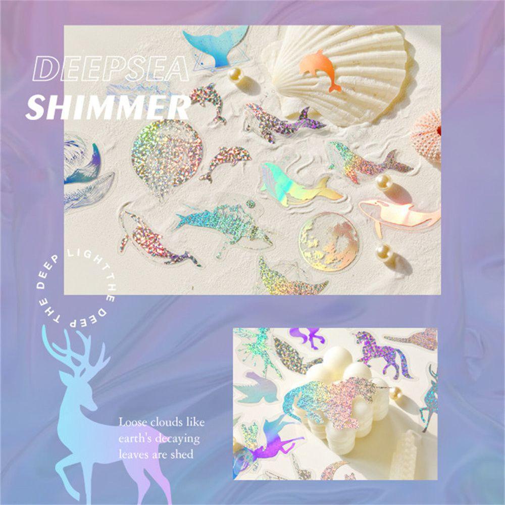 Sticker Dán Trang Trí Sổ Tay DIY Hình Kỳ Lân Và Bầu Trời Sao