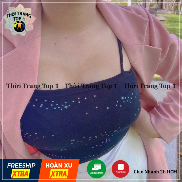 Áo Crotop Nữ,Croptop Thun 2 Dây Hiệu Ứng Galaxy Siêu Đẹp