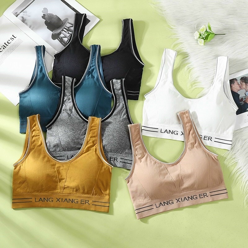 Áo bra áo tập gym, áo lót nữ tập yoga ôm body có đệm mút nâng ngực  CROP01