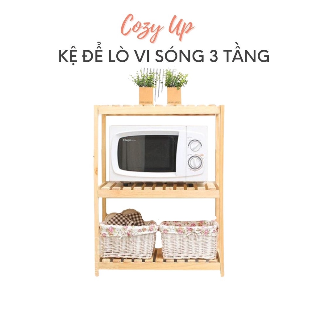 KỆ ĐỂ LÒ VI SÓNG 3 TẦNG 60x80 cm