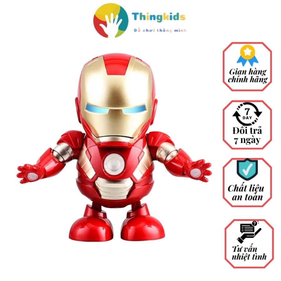 Đồ chơi robot iron man nhảy múa làm quà tặng cho con