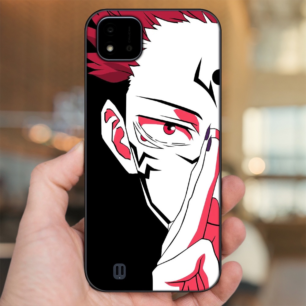 Ốp lưng Realme C11 2021, C20 viền đen in hình Yuji Jujutsu Kaisen