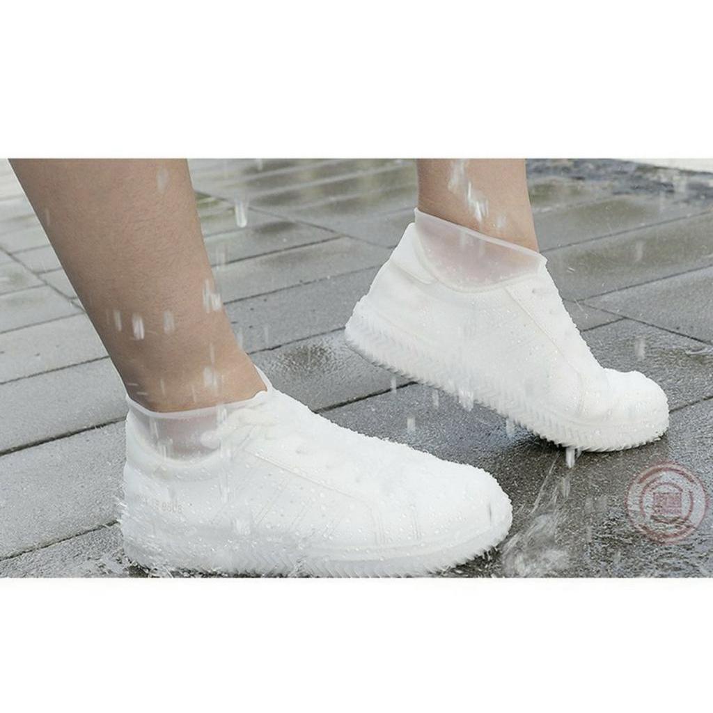 [TẶNG ÁO MƯA]Túi bọc giày đi mưa co dãn chống thấm nước, chống trượt Size L(41-44)- Hàng sịn siêu bền
