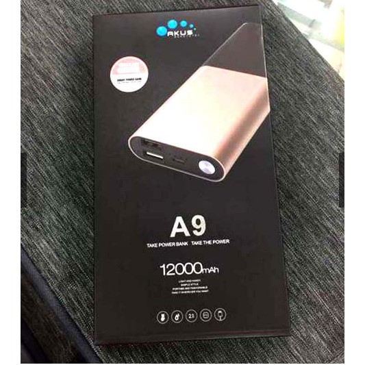 Pin Sạc Dự Phòng Akus A9 12000 mAh 2 cổng USB