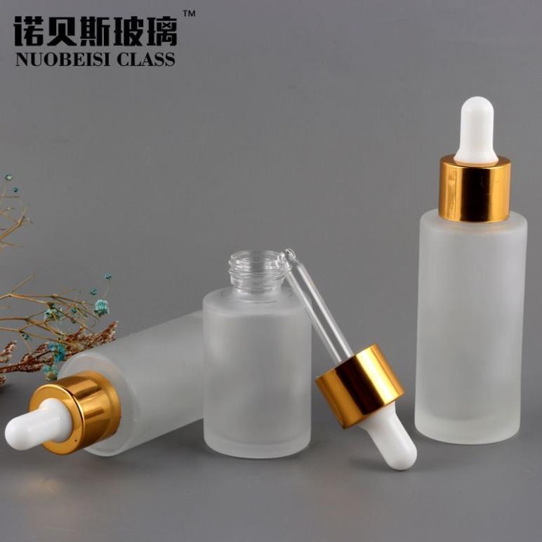 Lọ Chiết Serum ❤ GIÁ TỐT NHẤT ❤ [20ml,30ml,50ml] Lọ chiết tinh dầu Thủy tinh mờ Vai ngang đựng serum , phụ kiện du lịch