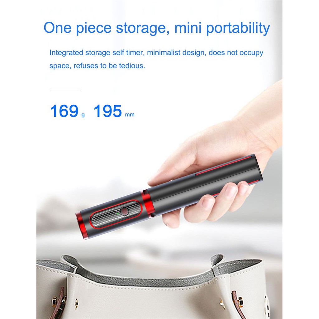 Gậy Selfie SEAJIC 202 bluetooth kiêm chân đế điện thoại 80cm