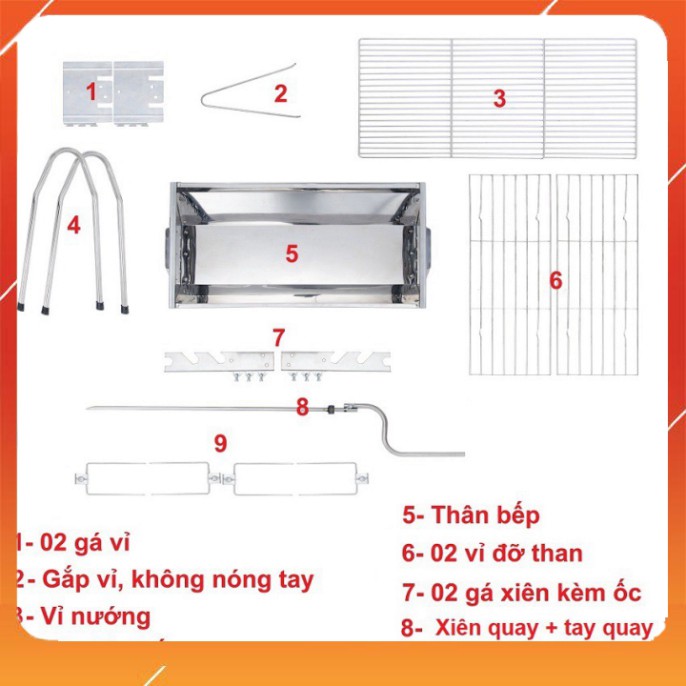 Bếp nướng than hoa ngoài trời 2 in 1 TopV DNL, lò nướng than hoa không khói, nướng thịt, nướng gà vịt - Mekongtech1