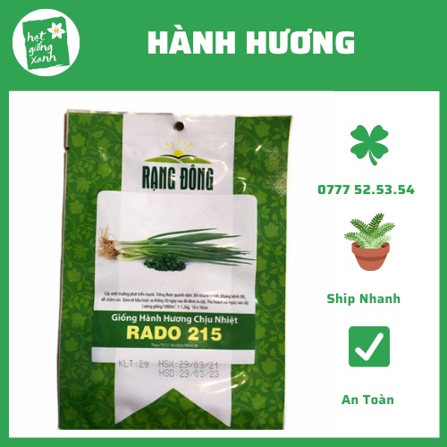 Hạt Giống Hành Lá (5g) Nảy Mầm Chuẩn