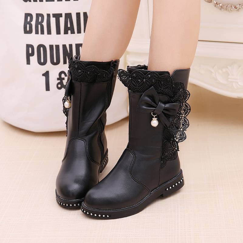 Giày Boot Thiết Kế Mới Thời Trang Mùa Đông Theo Phong Cách Hàn Quốc Dành Cho Bé Gái