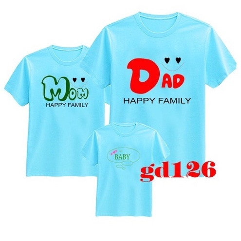 Áo Gia Đình In Mom Dad Baby Happy Family - KTQN TSHIRT AND UNIFORM