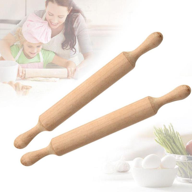 Non-stick Wooden Rolling Pin/ Baking Cookies Chapati  Pizza Dough Roller/ Kitchen Baking Utensil