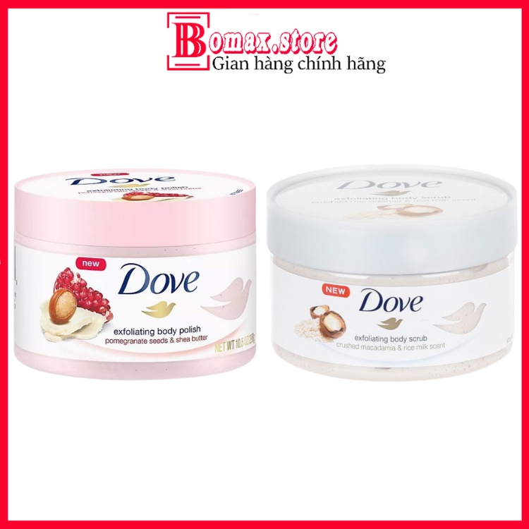 Tẩy tế bào chết Dove 225ml Đức Exfoliating Body Polish giúp dưỡng da mịn màng tươi sáng