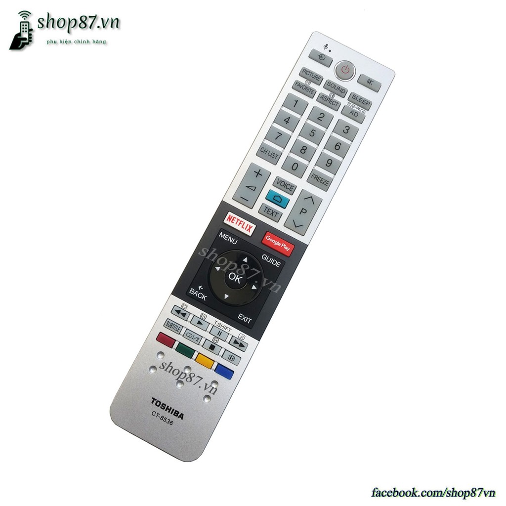 Điều khiển TV Toshiba giọng nói CT-8536 chính hãng