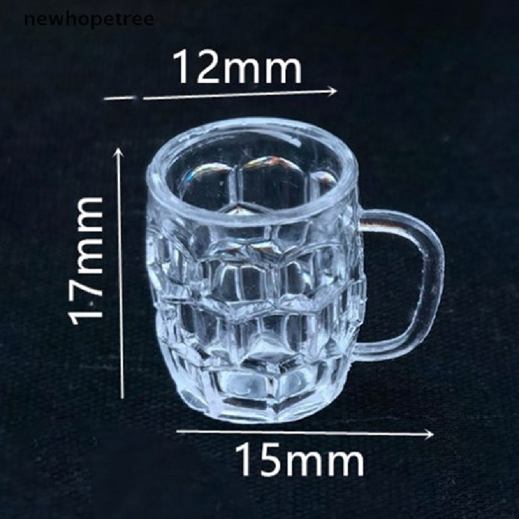 Cốc Bia Mini Tỷ Lệ 1 / 12 Độc Đáo Trang Trí Nhà Búp Bê ob11 bjd