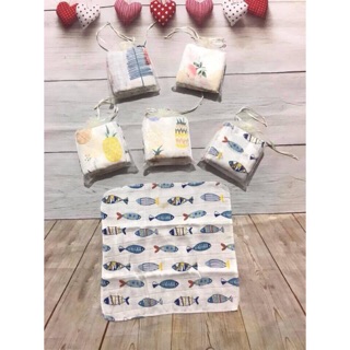 Set 10 khăn mặt aden sợi tre